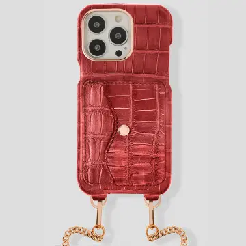 iPhone 16  Pro Necklace Pocket Case in Alligator