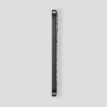Custom iPhone 15 Pro | Pro Max Titan Black Caron Gold Fiber M- Gold Diamonds 2