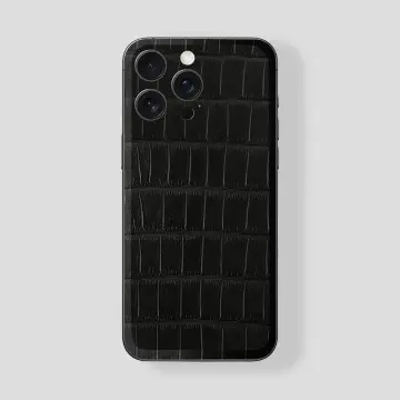 Custom iPhone 15 Pro | Pro Max in Titan Black  Alligator Black 2
