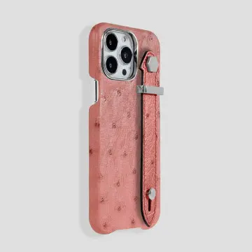 Loop Metal Strap Ostrich Case for iPhone 15 Plus 2