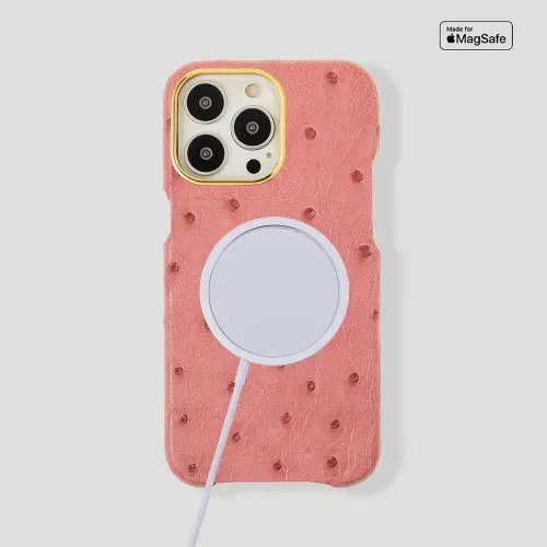 Classic Ostrich Case for iPhone 15 Plus