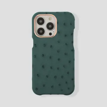 Classic Ostrich Case for iPhone 15