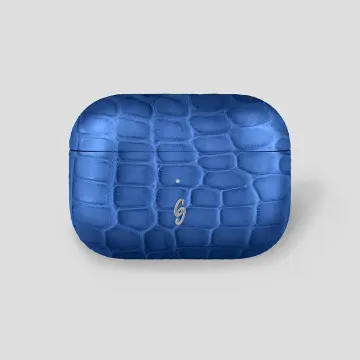 Custom Alligator AirPods Pro Blue Yellow 2