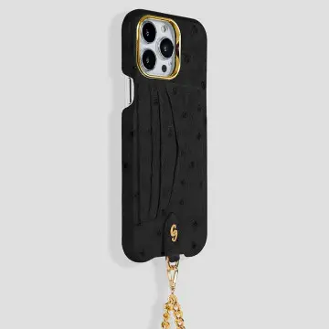 iPhone 16 Crossbody Cardholder Case in Ostrich 2