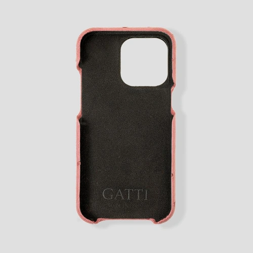 iPhone 16 Pro Cardholder Finger Strap Case Ostrich|Ostrich|Gatti Luxury