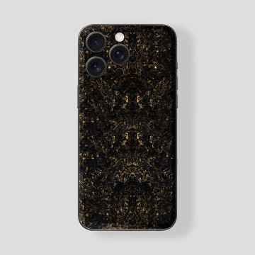 Custom iPhone 16 Pro | Pro Max in Titan Black Carbon Gold Fiber M