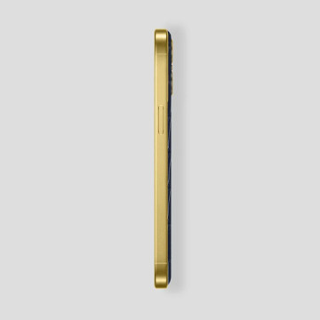 Custom iPhone 16 Rose Gold 24K | Blue Navy Alligator 2